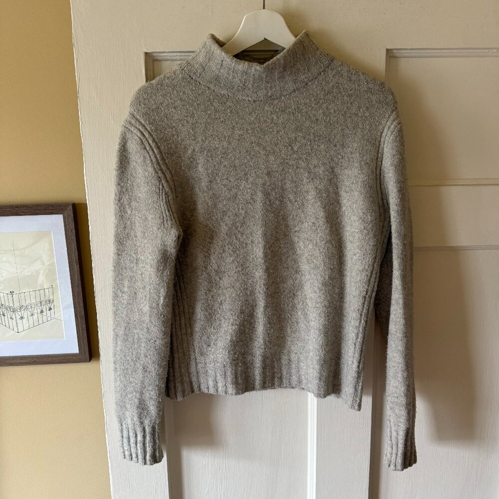 J Crew alpaca wool mockneck